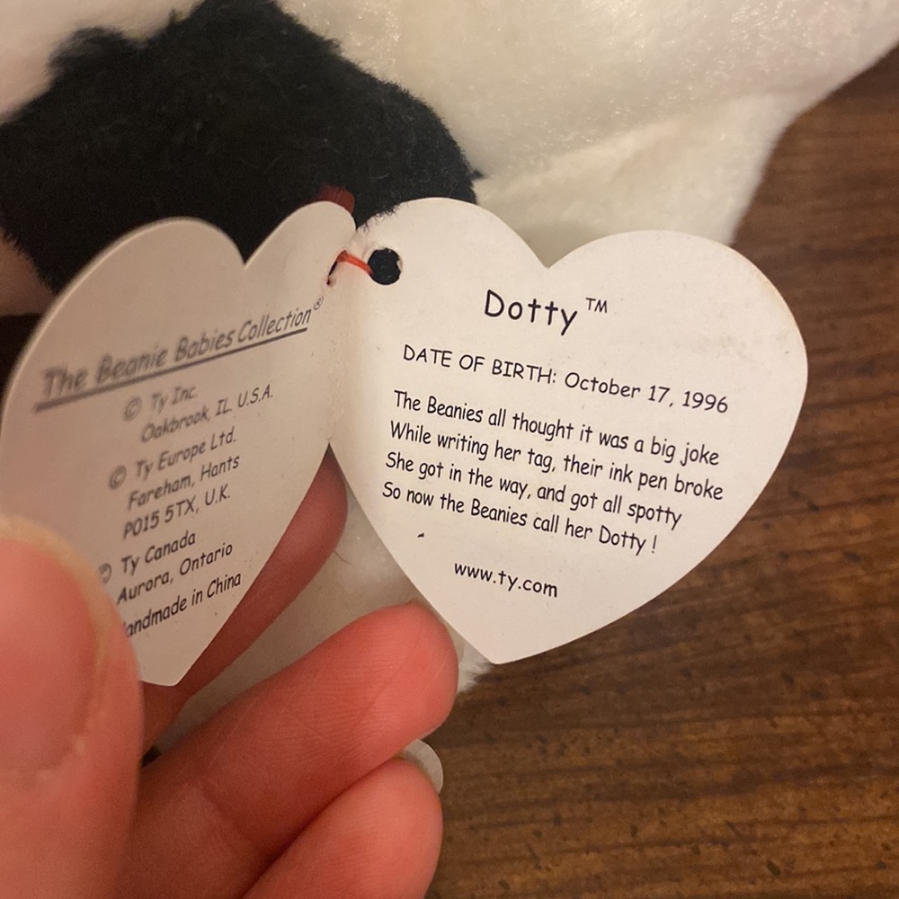 💜 5/$16 💜 NWT 1996 Dotty Beanie Baby - Picture 4 of 8